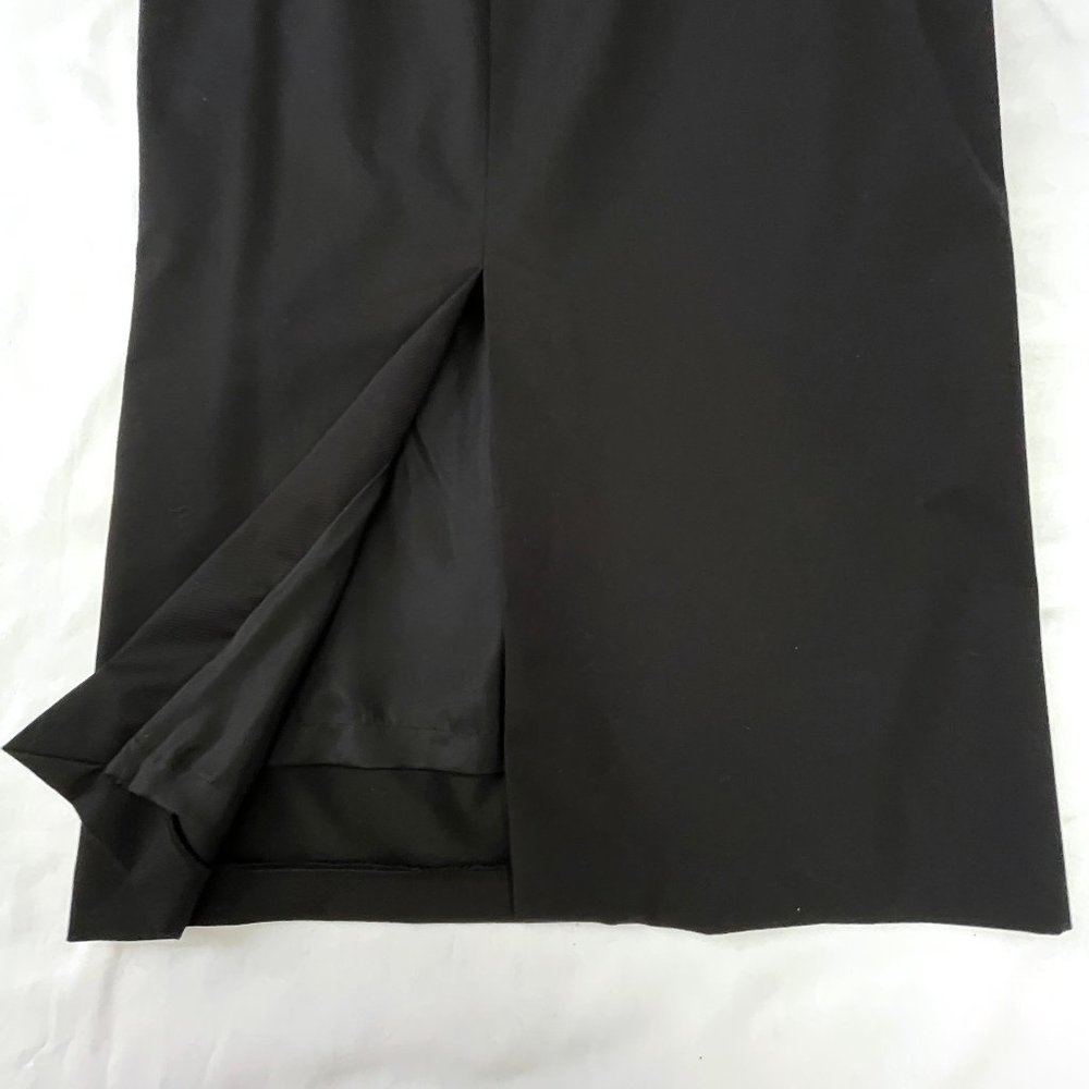 Auc NWT Dries Van Noten Salfa Draped gabardine Midi Black Skirt - Picture 14 of 14